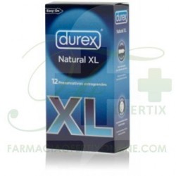 DUREX PRESERVATIVO NATURAL EASY ON XL 12 UDS